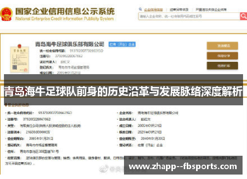 青岛海牛足球队前身的历史沿革与发展脉络深度解析